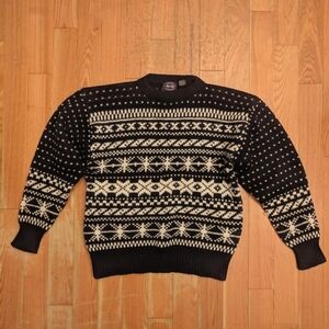 Vintage Allen Solly 100% Wool Holiday Sweater Medium Unisex